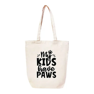 My Kids Have Paws Canvas Tote #HPT2518-PAW