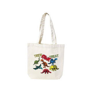 Trick RAWR Treat Small Canvas Tote