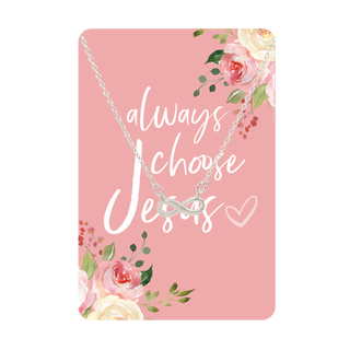 Always Choose Jesus Keepsake Necklace Card