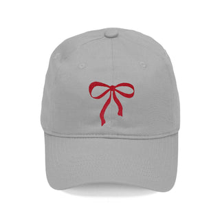 Garnet Bow Grey Heavy Cotton Cap