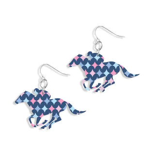 Pastel Diamonds Derby Earrings #ACE-300SV-DERBY-PASDIA