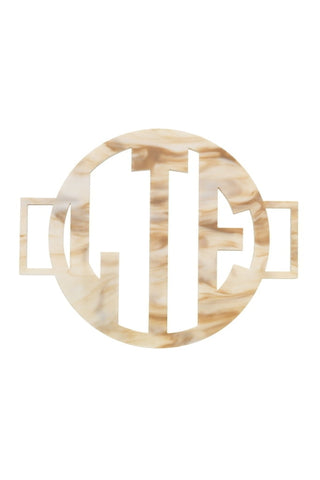 Block Monogram Medallion