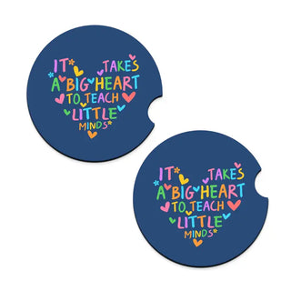 It Takes a Big Heart Car Coaster Set #SPACK-CC132-BIGHRT