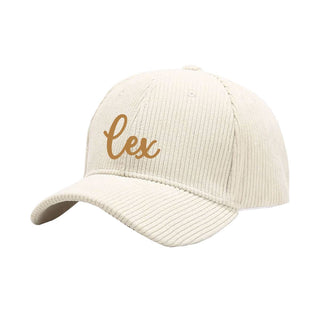 Lex Creme Corduroy Cap #M193VL-CRMCORD-LEX