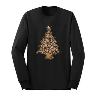 Leopard Christmas Tree Long Sleeve Shirt