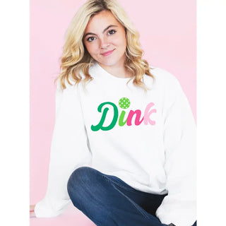 Multicolor Dink Pickleball White Sweatshirt 9 pc Set #PACK-SWWHT-DINK