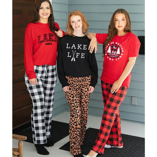 Buffalo Check Lake Life is Better T-Shirt #HPTS-BLKLG-BCHBET