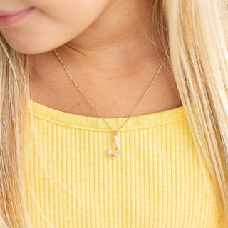 Sophie Glitter Initial Necklace