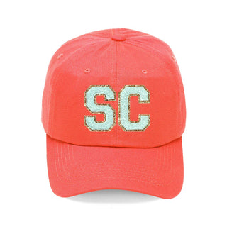 Mint SC Varsity Letter Coral Cap