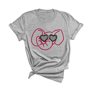 Elephant Alabama T-Shirt #HPTS-LTGREYLG-HOUNDEL