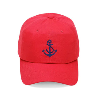 Anchor Embroidered Cap #M190VL-BLU-WTANCH