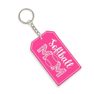 Softball Mom Keychain