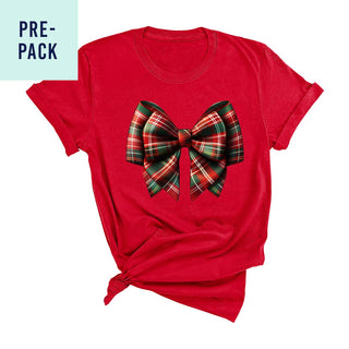 Tartan Bow Red T-Shirt Pre-Pack
