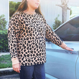 Wild Side Leopard Kenzie Pullover