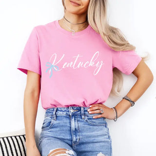 Bow Kentucky T-Shirt #HPTS-LTGREYLG-BOWKY