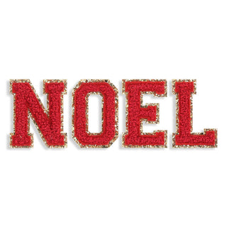 Noel Red Varsity Letter Patches