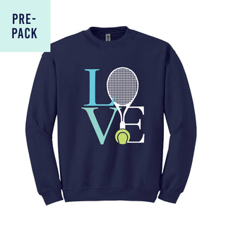 Tennis Love Navy Sweatshirt Pre-Pack