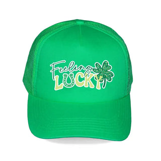 Feeling Lucky Trucker Hat #L197-BLK-SMLUCK25
