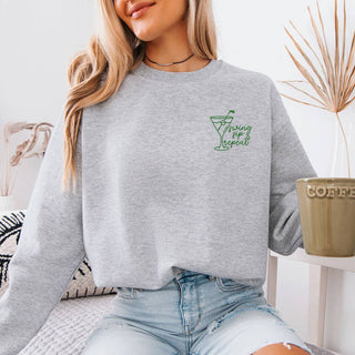 Swing, Sip, Repeat Golf Embroidered Sweatshirt