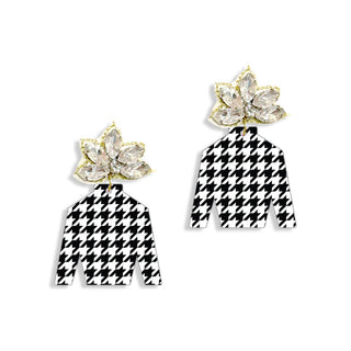 Houndstooth Jockey Earrings