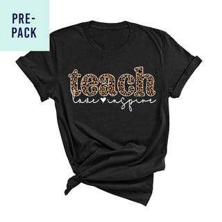 Teach, Love, Inspire Black T-Shirt Pre-Pack