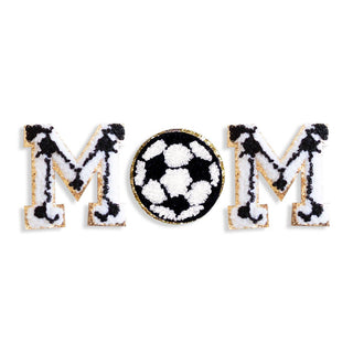 Soccer Mom Varsity Letter Patch Set