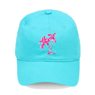 Aqua Palm Tree Cap