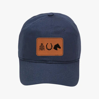 Camel Derby Patch Navy Cap #L190-NAVY-P102-DERBY