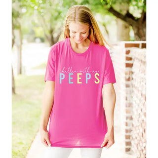 Chillin' With My Peeps T-Shirt #HPTS-LTPKLG-PEEPS