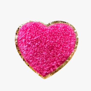 Hot Pink Heart Patch 10 pc Set #PACK-P23-PKHRT