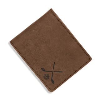 Golf Club Bifold Wallet #LMW1-BLK-CLUB