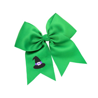 Witch Hat Green Kids' Hair Bow