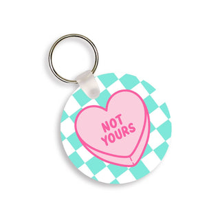 Not Yours Candy Heart Keychain #SKC-RD-NOT
