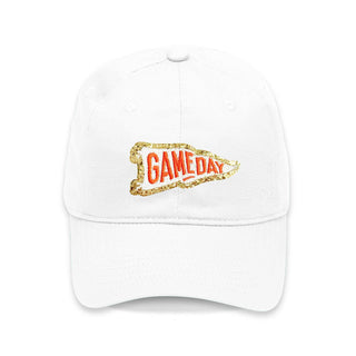 Orange Pennant Patch White Cap