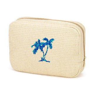 Palm Tree Hilton Cosmetic Case #M233VL-NAT-PALMS