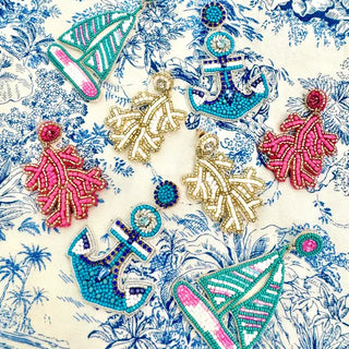 Anchor Blues Earrings #VLJE0800-ANCHOR
