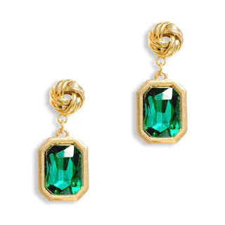Green Kate Earrings #VLJE3085-GRN