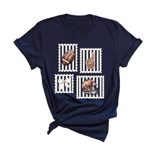 Football Stamp T-Shirt #HPTS-BLKLG-FBSTAMP