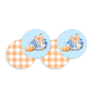 Chinoiserie Pumpkins Coaster Set