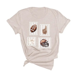 Football Stamp T-Shirt #HPTS-BLKLG-FBSTAMP