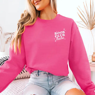 Book Club Babe Embroidered Sweatshirt