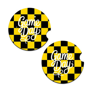 Game Day Check Car Coaster Set #SPACK-CC132-FBBOW