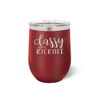 Classy Until Kickoff Tumbler #TWB12-KICK-BLK