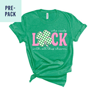 Shamrock Luck Heather Green T-Shirt Pre-Pack