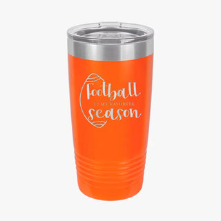 Football Is My Favorite Season 20oz Tumbler #TWB20-FB-BLK