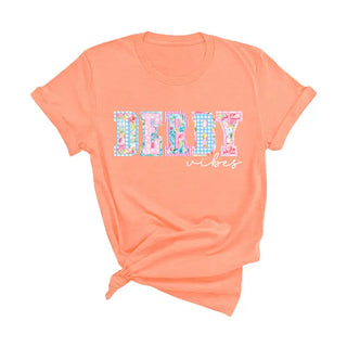 Derby Vibes Patchwork T-Shirt #HPTS-DTEALLG-DV25