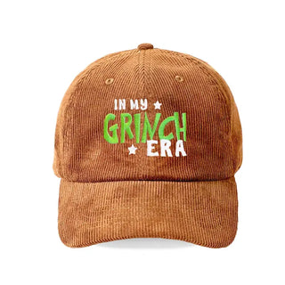 In my Grinch Era Corduroy Cap