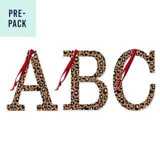 Spotlight Leopard Acrylic Initial Oranament Pre-Pack