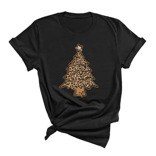 Leopard Christmas Tree T-Shirt