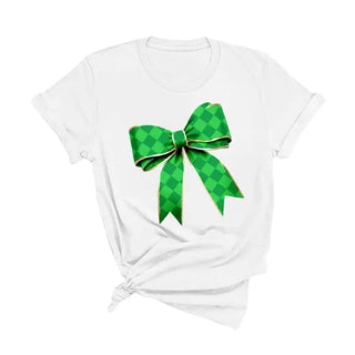Green Diamond Bow T-Shirt #HPTS-BLKLG-GRNDI